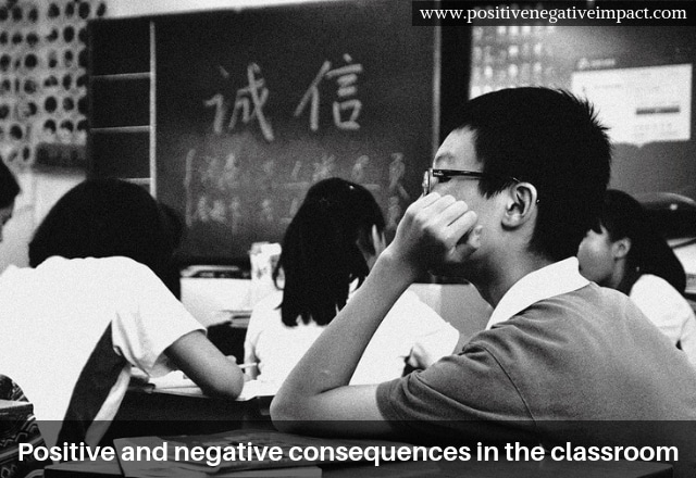 Positive and negative consequences in the classroom