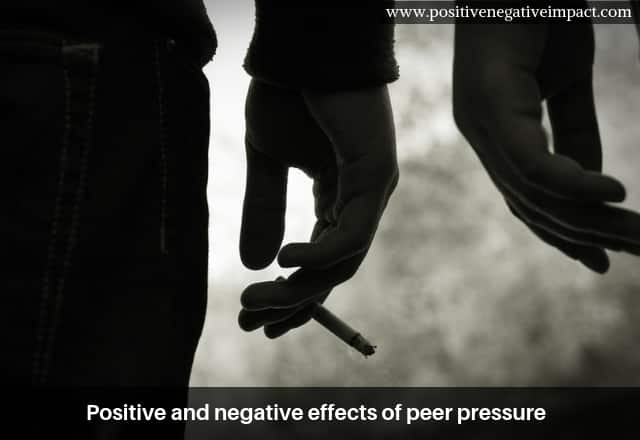 Positive and negative effects of peer pressure