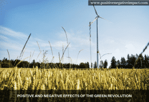 Positive and negative effects of the green revolution