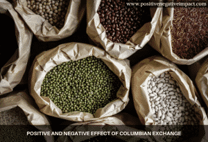 Positive and negative effect of Columbian exchange