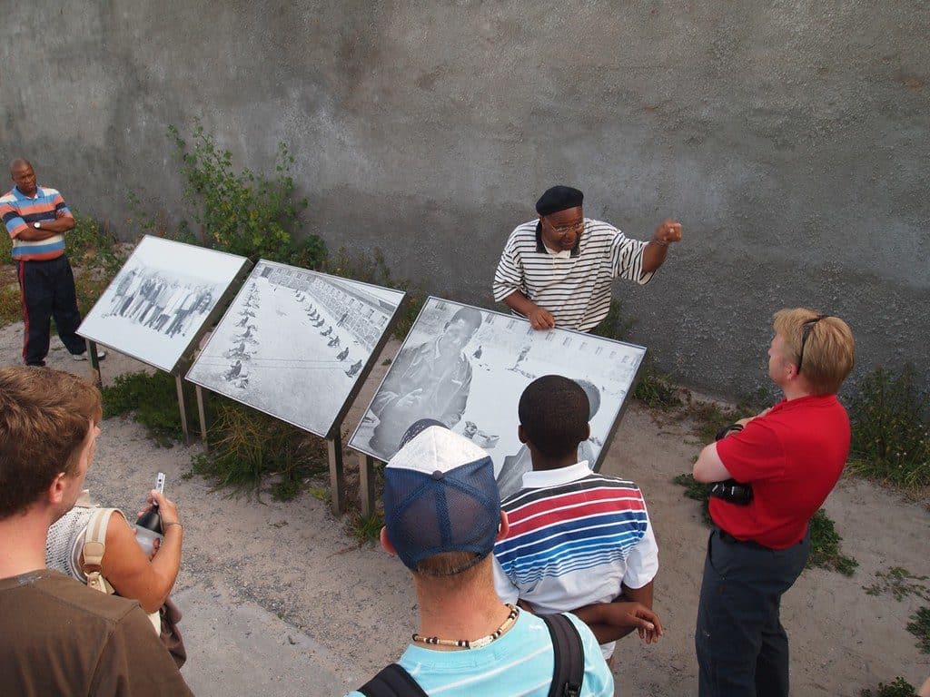 Former political prisoner gives a tour of Robben Island