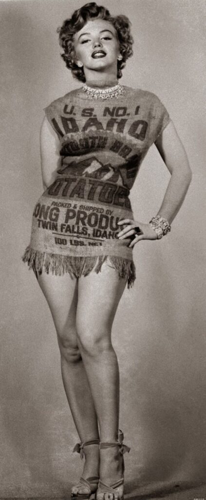 Marilyn Monroe once modeled an Idaho potato sack dress… – Potato News Today