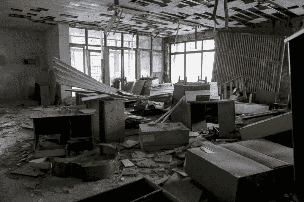Abandoned Interior of a building in Pripyat