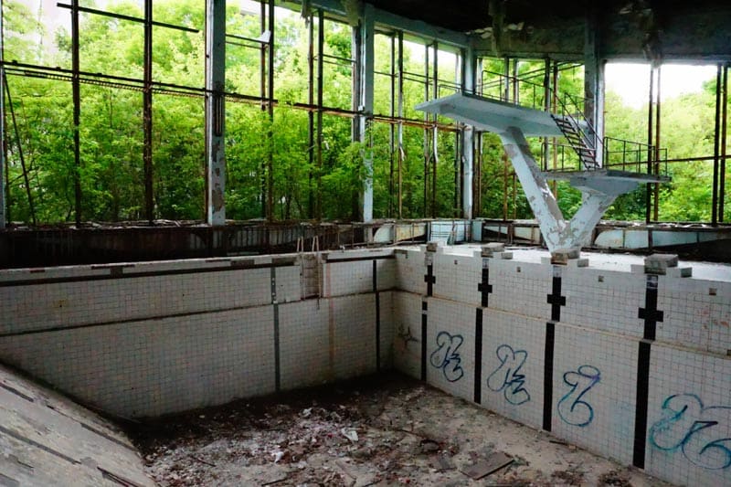 Empty pool in Pripyat