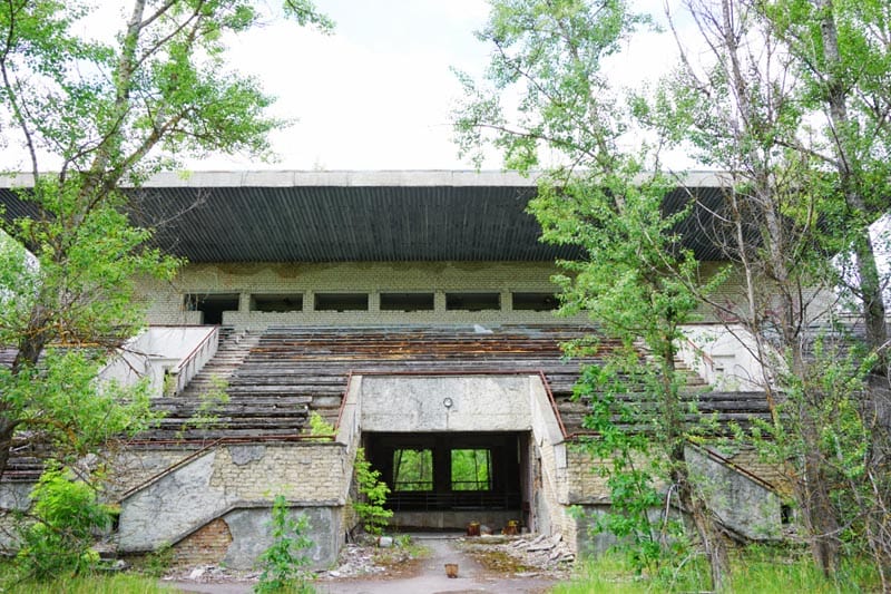Abandoned Football field in Pripyat
