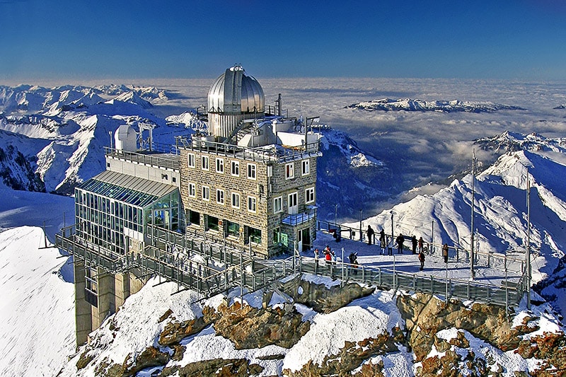 The Sphinx Observatory in the Swiss Alps