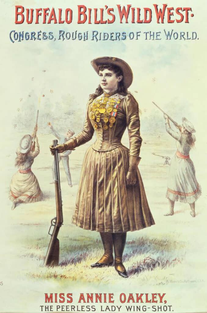 A promotional poster for Annie Oakley